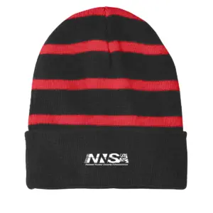 NNSA - Embroidered Sport-Tek Striped Beanie w/Solid Band