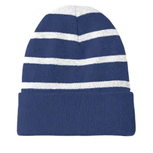 NNSA - Embroidered Sport-Tek Striped Beanie w/Solid Band