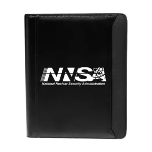 NNSA - Textured Accent Zippered Portfolios (10.25""x12.5"")