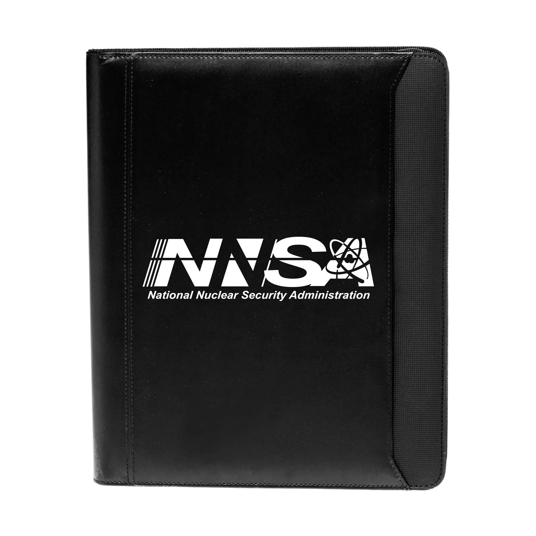 NNSA - Textured Accent Zippered Portfolios (10.25""x12.5"")