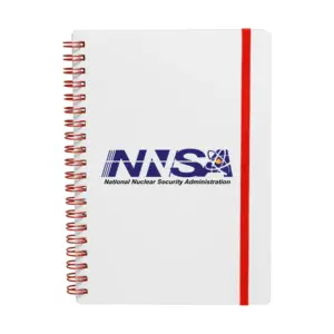NNSA - White Spiral Notebook w/ Colored Accents