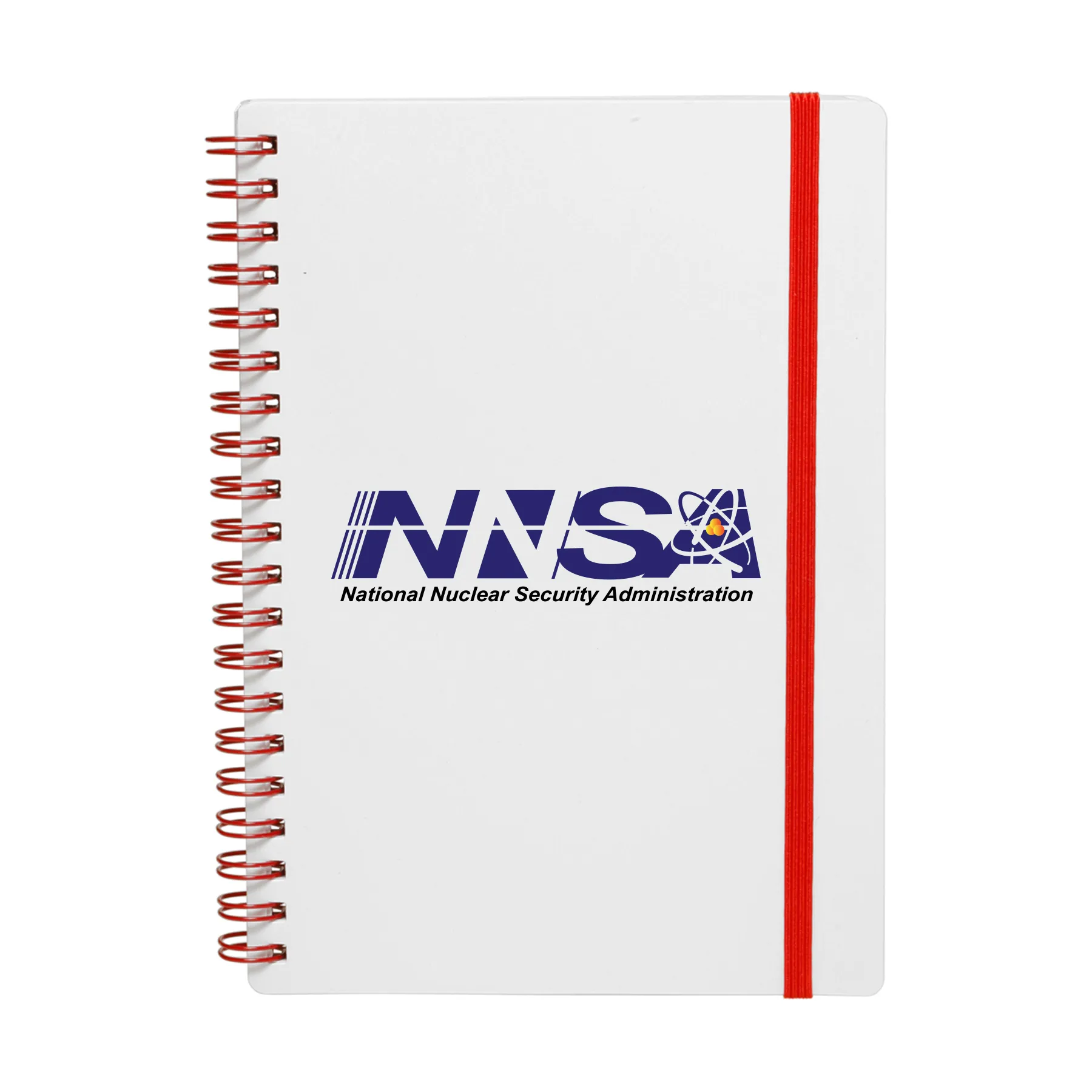 NNSA - White Spiral Notebook w/ Colored Accents