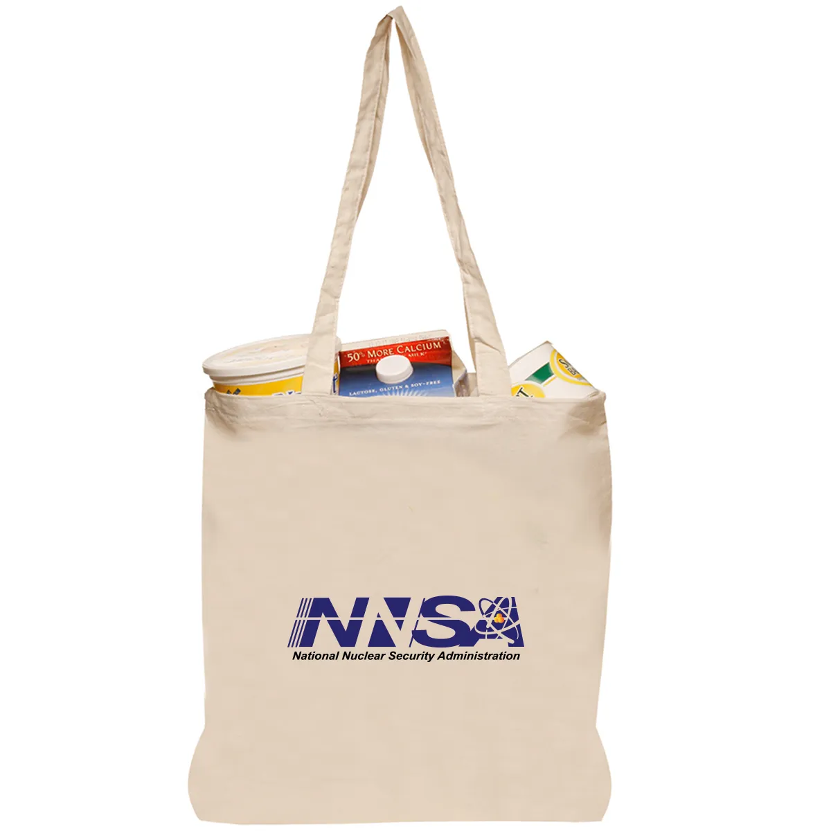 NNSA - Natural Cotton Fiber Tote Bags (14.5""x16"")