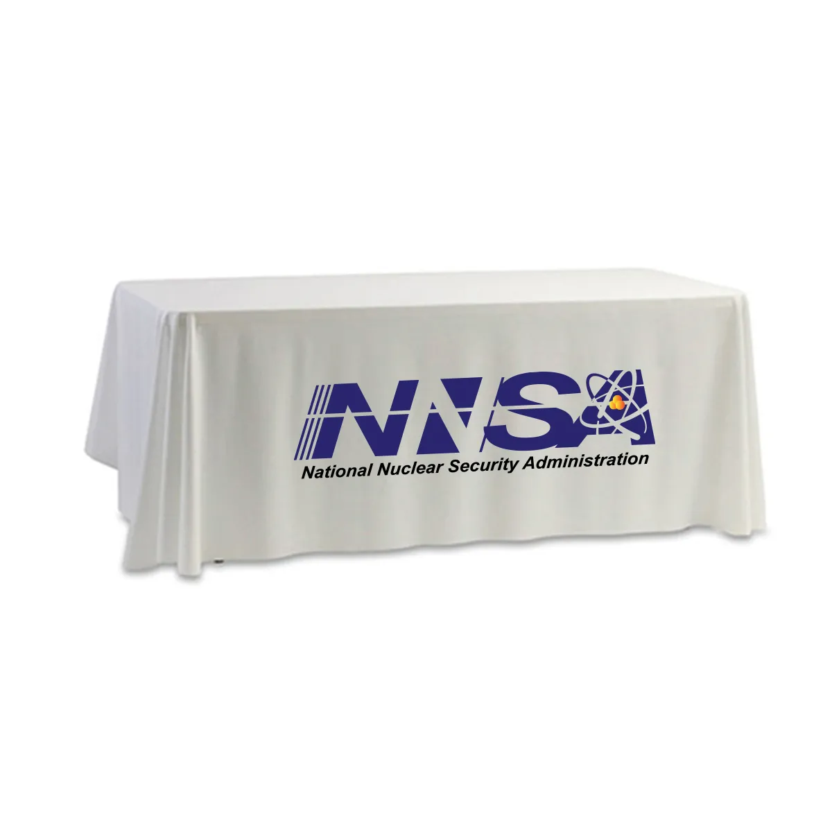 NNSA - 8' Dye Sub Tablecloth (Non Fitted) White