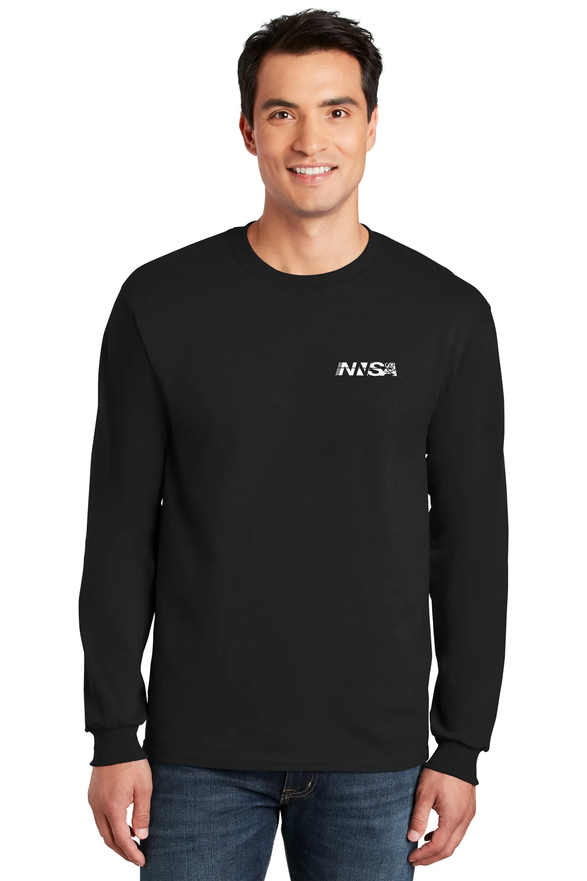 NNSA - Gildan Long Sleeve 100% Cotton Preshrunk Shirt Min 12 pcs