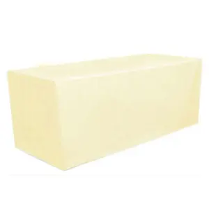 NNSA - 6' Fitted Dye Sub Tablecloth  White