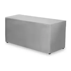 NNSA - 6' Fitted Dye Sub Tablecloth  White
