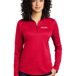 NNSA - Port Authority Ladies Silk Touch Performance 1/4-Zip Shirt