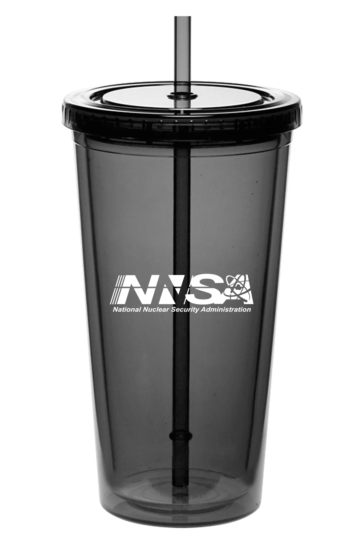NNSA - 20 Oz. Double Wall Acrylic Bottles w/Straws