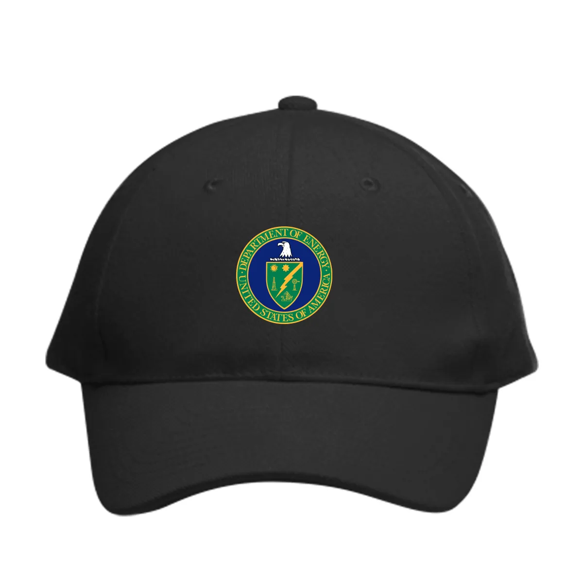 DOE - Embroidered 6 Panel Buckle Baseball Caps (Min 12 pcs)
