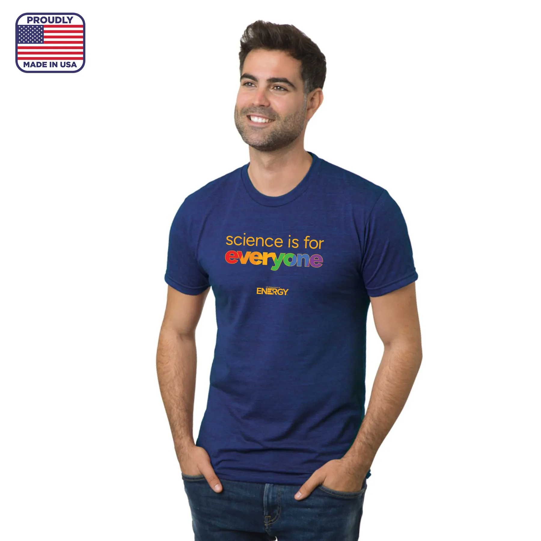 “science is for everyone” u.s. department of energy t shirt
