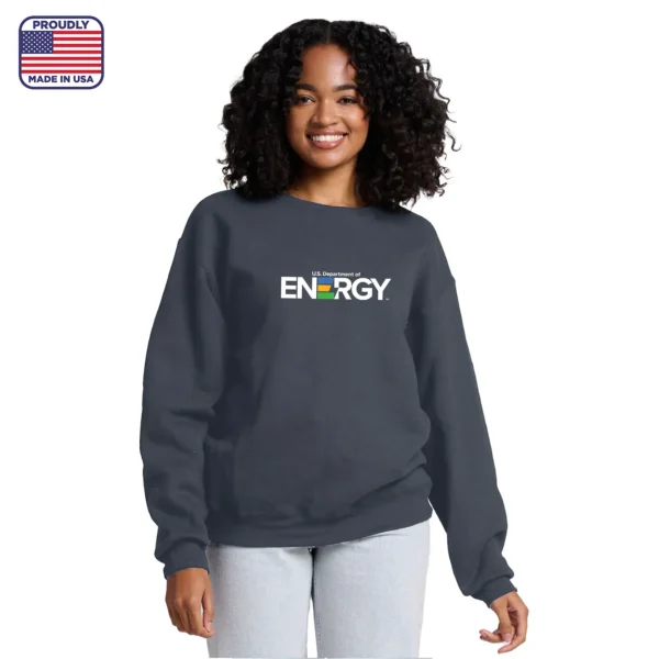u.s. department of energy logo sweatshirt (heather charcoal)