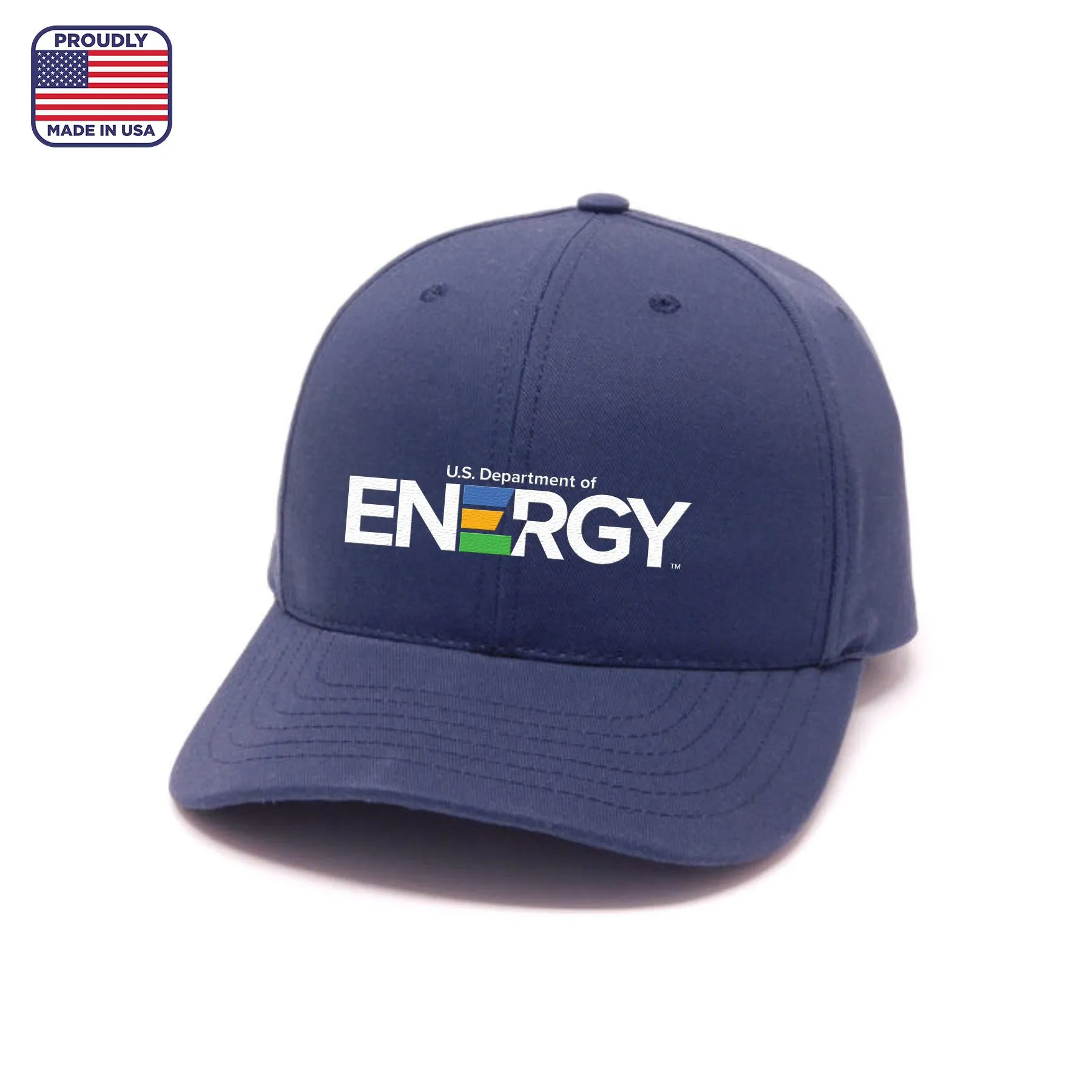 true american made 6 panel standard twill cap full color