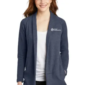 Global Communities Port Authority® Ladies Interlock Cardigan Sweater