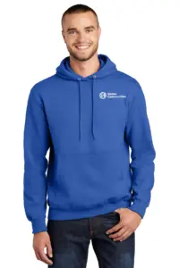 Global Communities Port & Company Men's Essential Fleece Pullover Hooded Sweatshirt