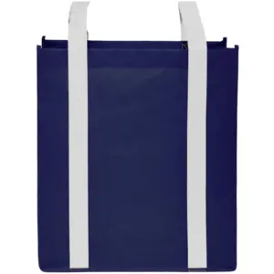 Global Communities Non-Woven Grocery Tote Bags (12.375""x14"")