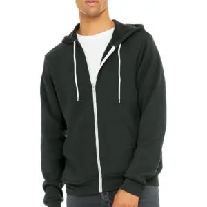 global communities bella+canvas® unisex sponge fleece full zip hoodie