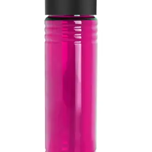 Global Communities 24 Oz. Slim Fit Water Bottles With Flip Straw Lid