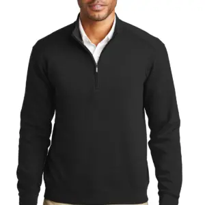 Global Communities Port Authority® Men's Interlock 1/4-Zip Sweater