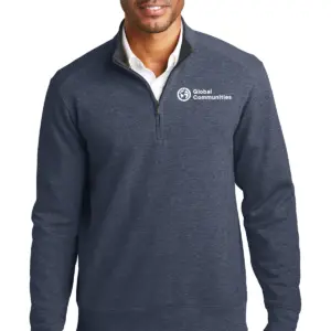 Global Communities Port Authority® Men's Interlock 1/4-Zip Sweater