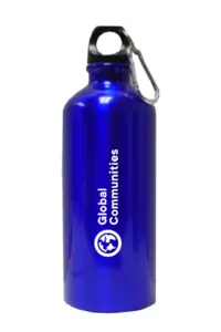 Global Communities 22 Oz. Aluminum Sports Water Bottle w/ Carabiner