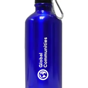 Global Communities 22 Oz. Aluminum Sports Water Bottle w/ Carabiner
