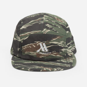 marriott five panel cap | yupoong white color logo