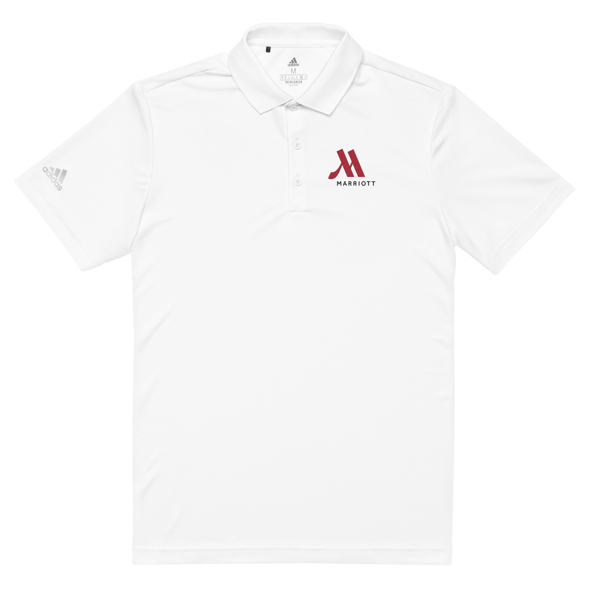 marriott adidas premium polo shirt full color logo