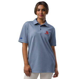 marriott adidas space dyed polo shirt full color logo