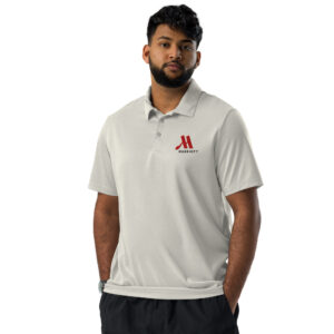 marriott adidas space dyed polo shirt full color logo