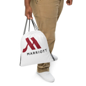 marriott all over print drawstring bag full color logo