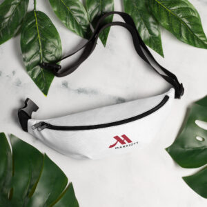 marriott all over print fanny pack full color logo