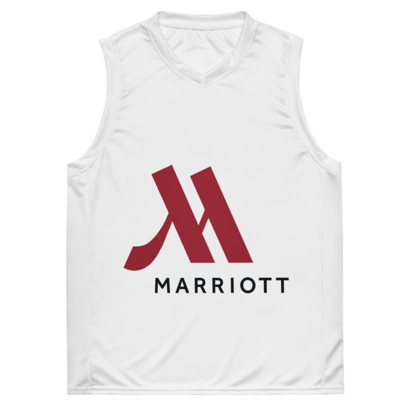marriott recycled unisex basketball jersey full color logo