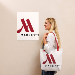 marriott all over print tote bag full color logo