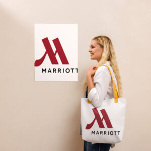 marriott all over print tote bag full color logo