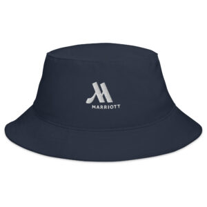 marriott bucket hat i big accessories white color logo