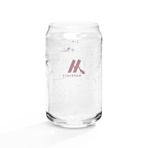 marriott can shaped glass (16 oz) full color logo
