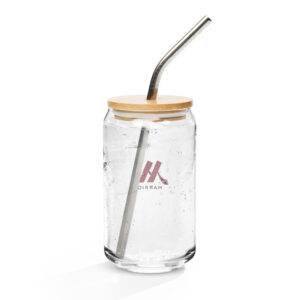 marriott can shaped glass (16 oz) full color logo