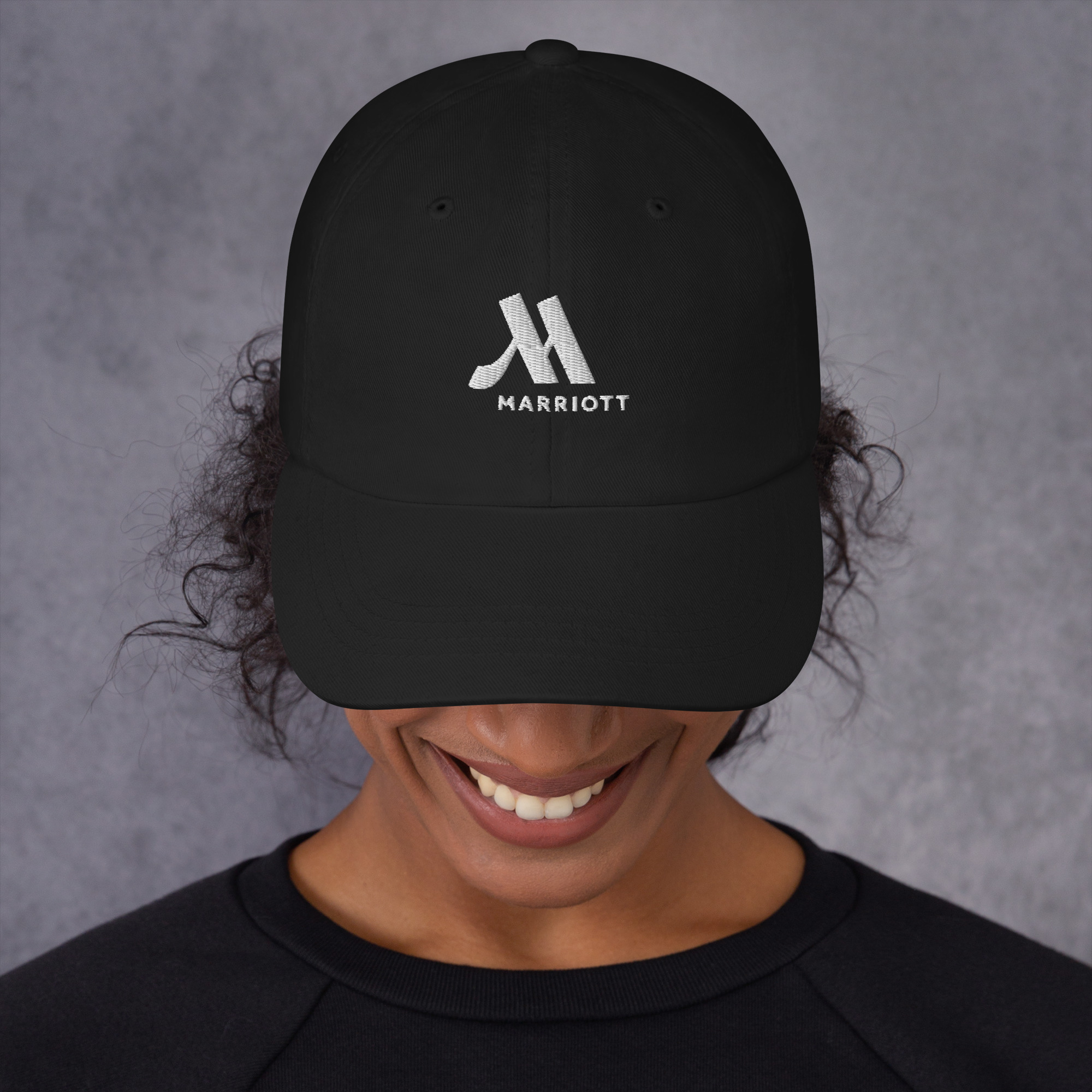 marriott classic dad hat | yupoong white color logo