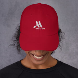 marriott classic dad hat | yupoong white color logo