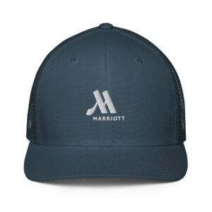marriott closed back trucker cap | flexfit white color logo