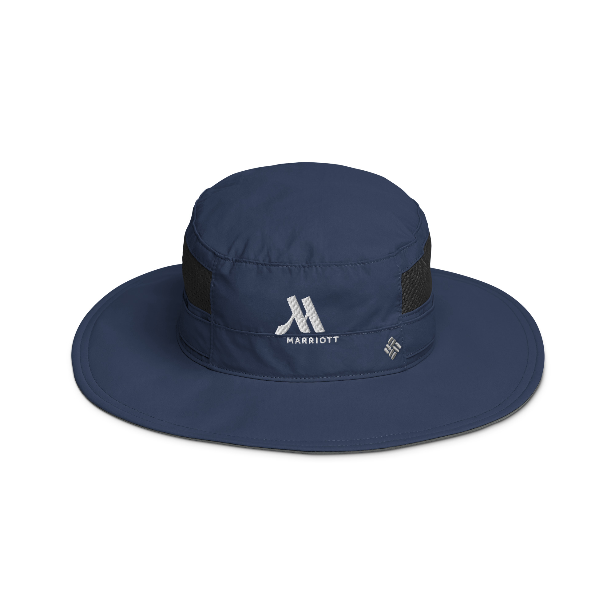 marriott columbia booney hat white color logo
