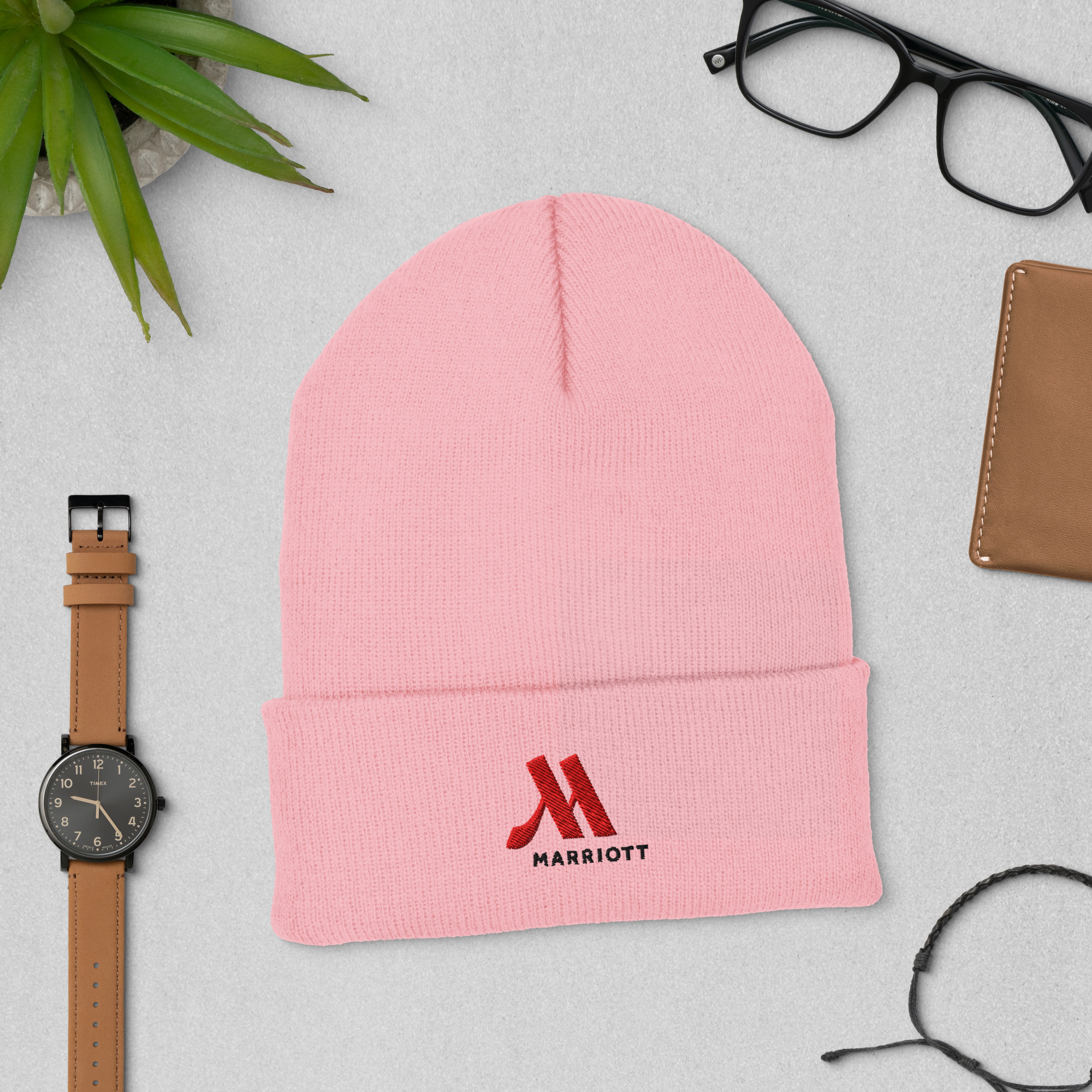 marriott cuffed beanie | yupoong full color logo