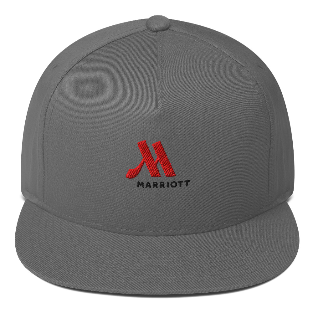marriott flat bill cap | yupoong full color logo