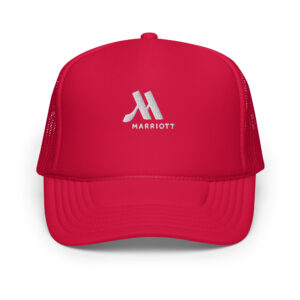 marriott foam trucker hat | otto cap white color logo