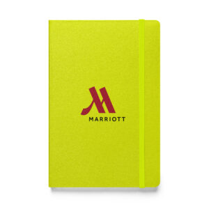 marriott hardcover bound notebook full color logo