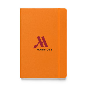 marriott hardcover bound notebook full color logo