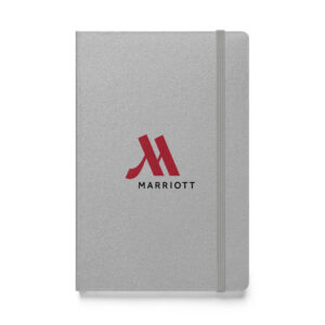 marriott hardcover bound notebook full color logo