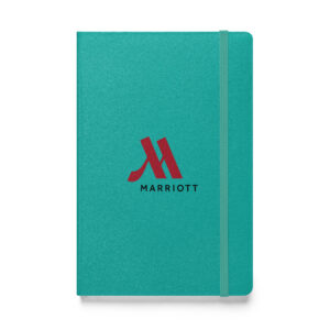marriott hardcover bound notebook full color logo