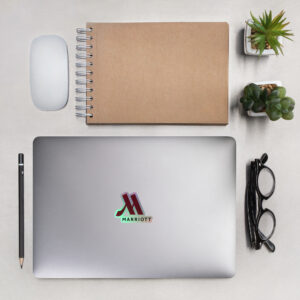 marriott kiss cut holographic stickers full color logo